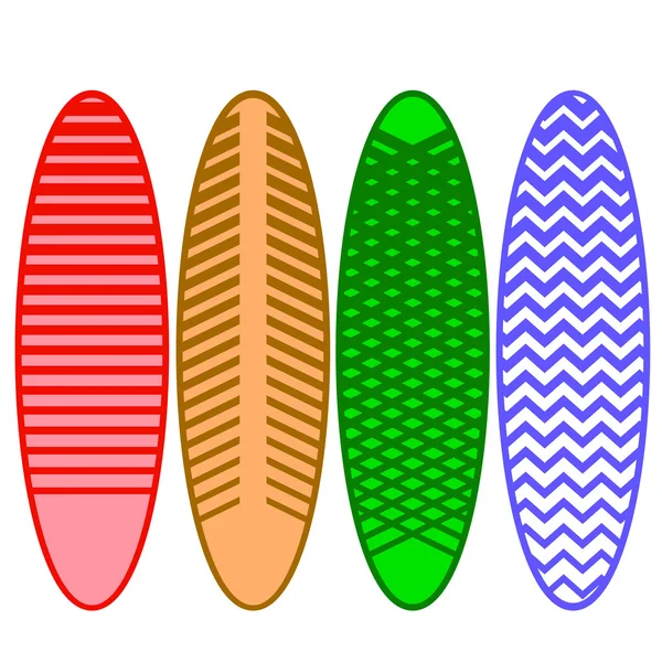 Set of Surfboards — Stock Vector