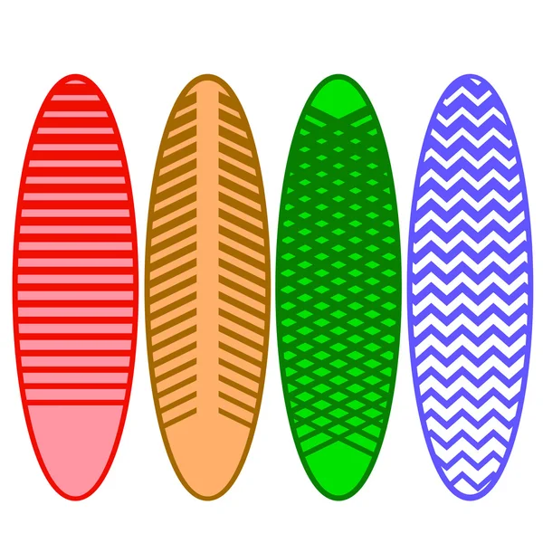 Set de tablas de surf — Vector de stock