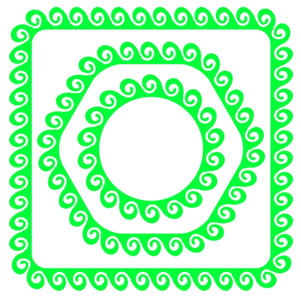 녹색 프레임 — 스톡 벡터