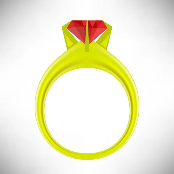 Zlatý prsten — Stockový vektor