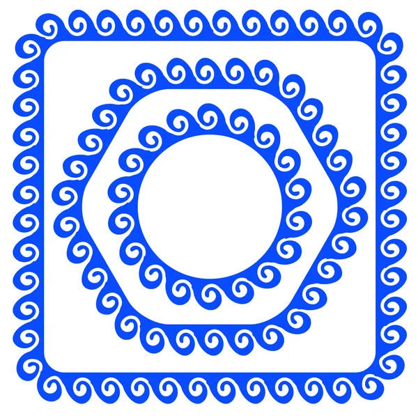 Cadres bleus — Image vectorielle