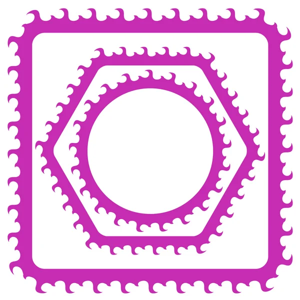 Rosa Rahmen — Stockvektor