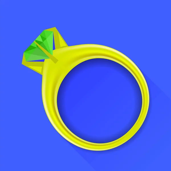 Anillo de oro — Vector de stock