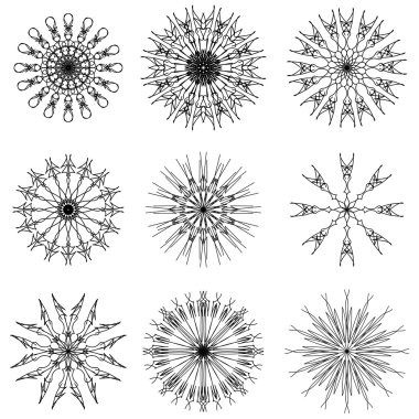yuvarlak süs geometrik desen. 