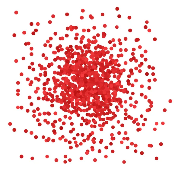 Červené konfety — Stockový vektor