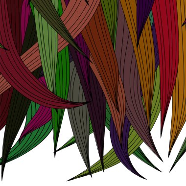 Soyut renkli dalga deseni