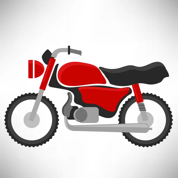 Röd cykel siluett — Stock vektor