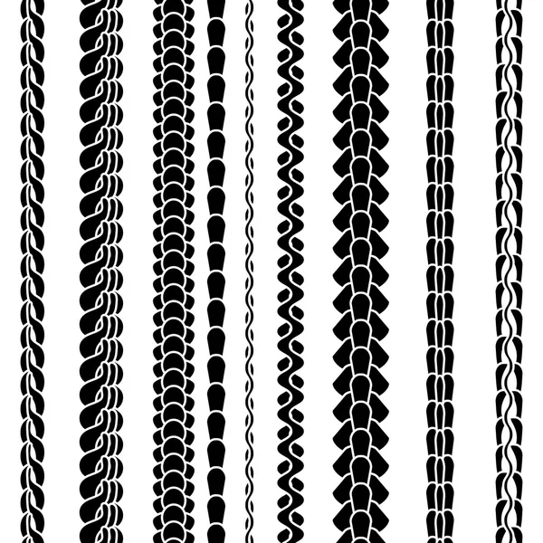 Conjunto de siluetas de cadena de variedad — Vector de stock