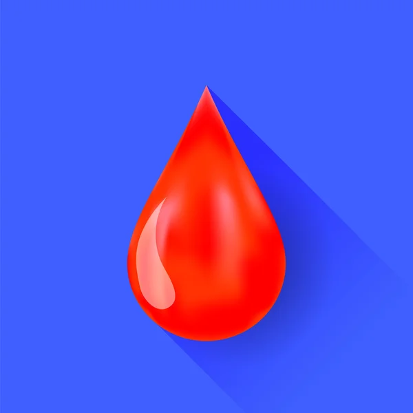 Ενιαία αίμα σταγόνα — Διανυσματικό Αρχείο