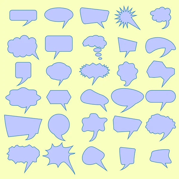 Set of Different Speech Bubbles — Stock Vector