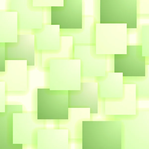 Sada zelených čtverečků. Vzor čtverců — Stockový vektor