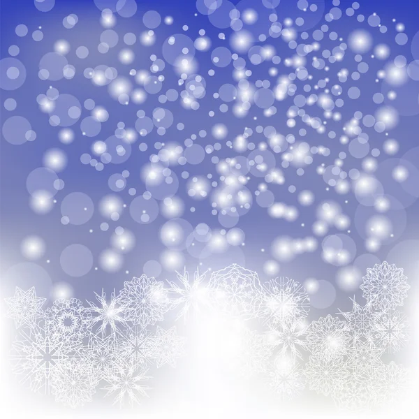 抽象的冬天雪背景. — 图库矢量图片