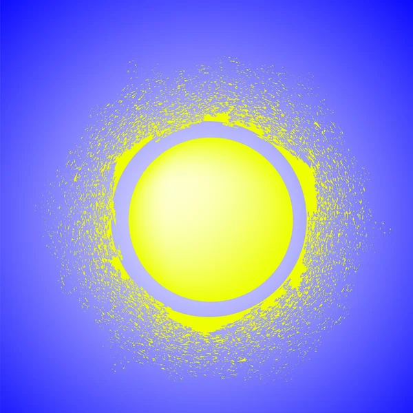 Icône jaune soleil — Image vectorielle