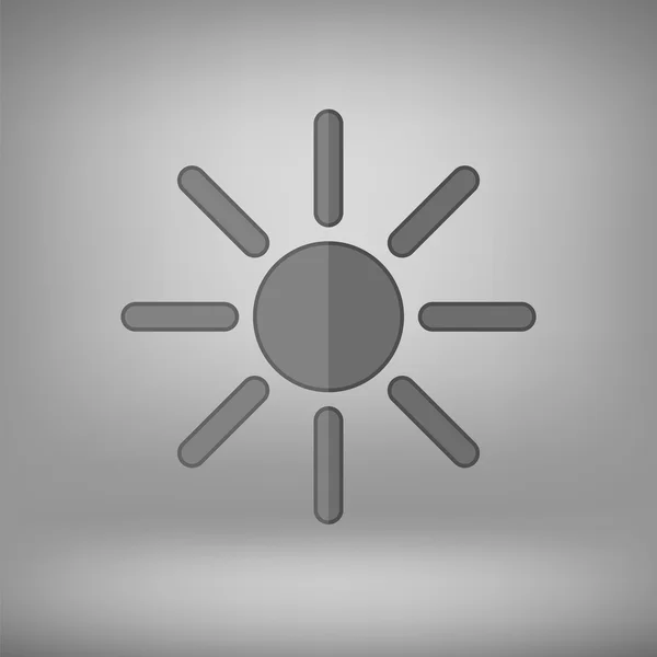Icono sol gris — Archivo Imágenes Vectoriales