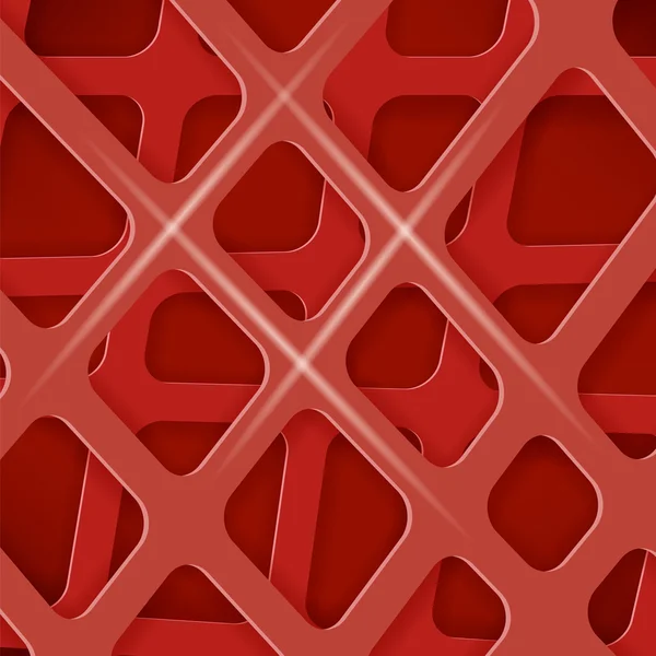 Перехрещені лінії Абстрактний червоний фон обкладинки — стоковий вектор