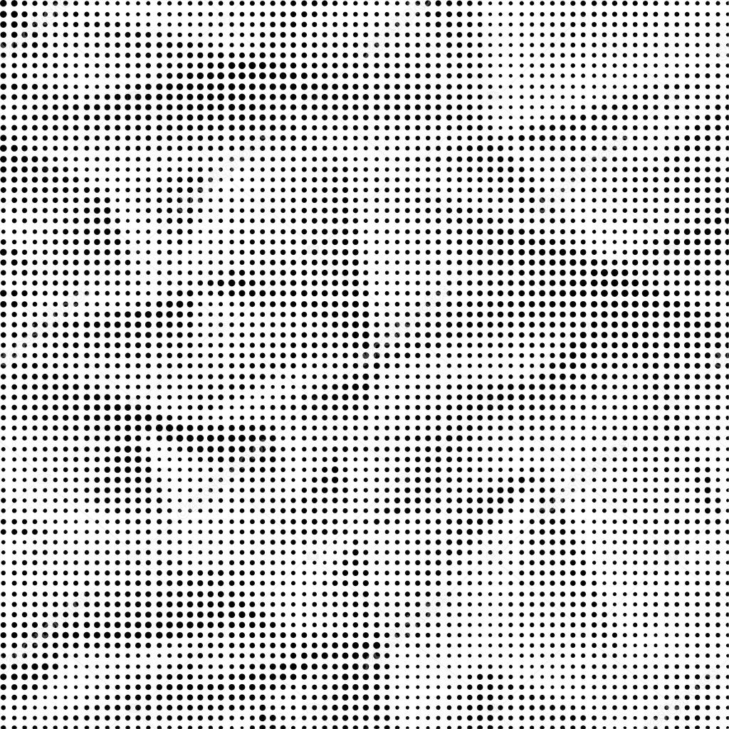 Black and  White Halftone Pattern
