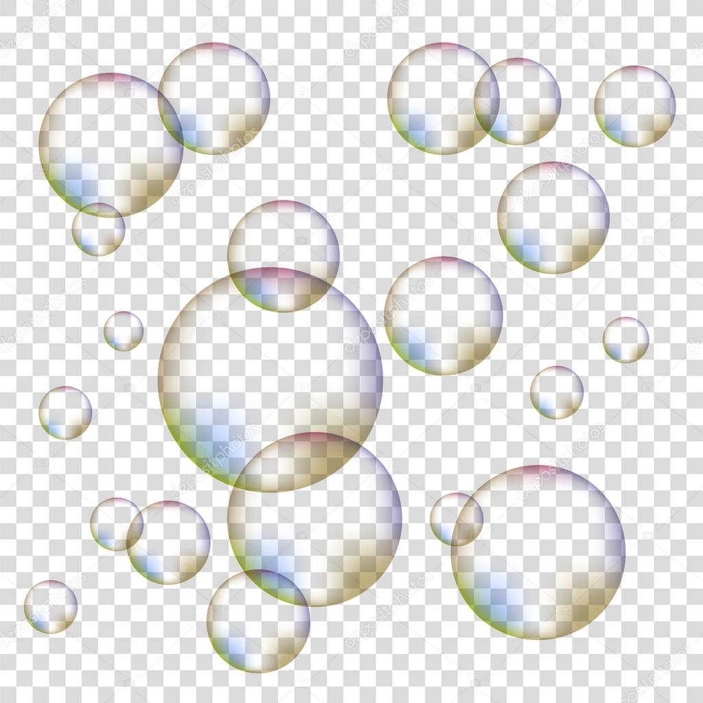 Set of Colorful Bubbles