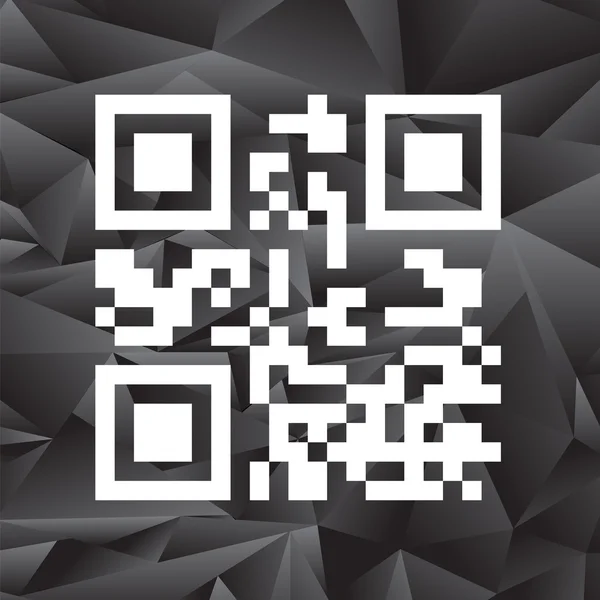 QR-Code zum Scannen mit dem Smartphone — Stockvektor