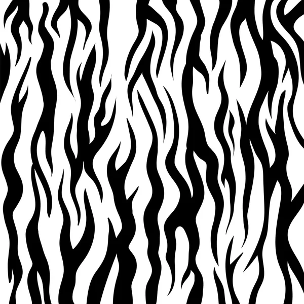 Zebra-patroon. Zwarte en witte dier achtergrond — Stockvector