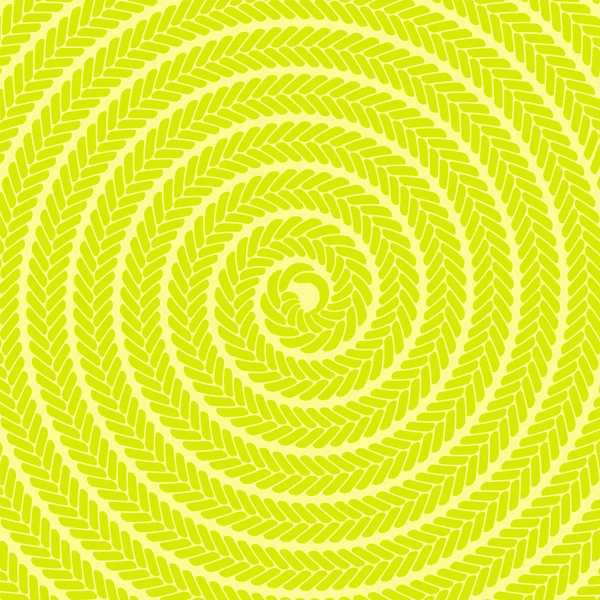 Patrón espiral amarillo abstracto — Vector de stock