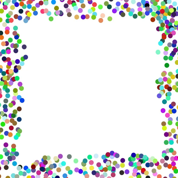 Marco de confeti colorido — Vector de stock