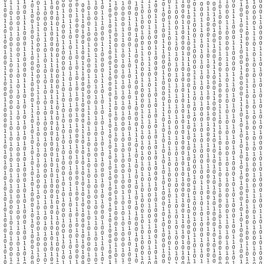 Binary Code Background. Concept Binary Code Numbers. Algorithm Binary, Data Code, Decryption and Encoding clipart svg vector 