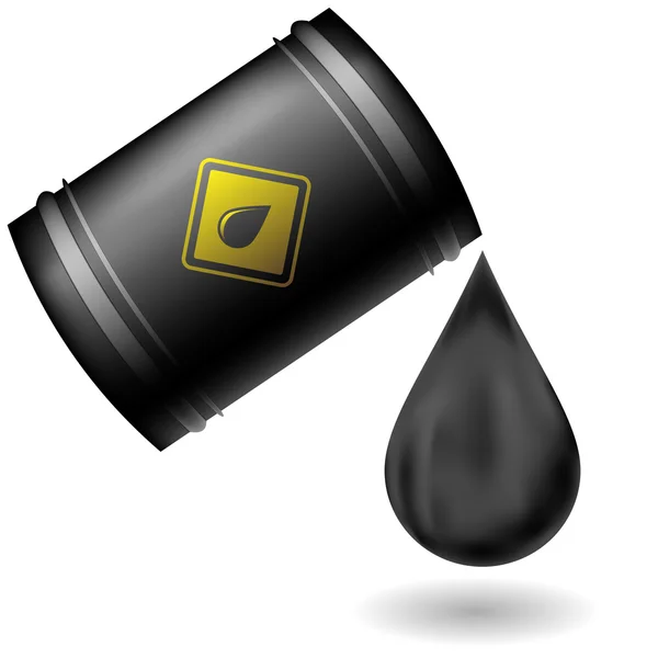 Lufa metal olej na białym tle — Wektor stockowy