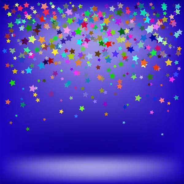 Set of Colorful Stars. Starry Pattern — Stock Vector