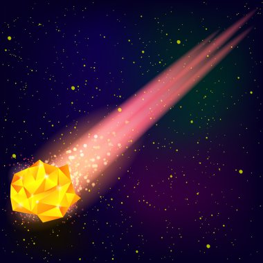 Düşen turuncu Meteor