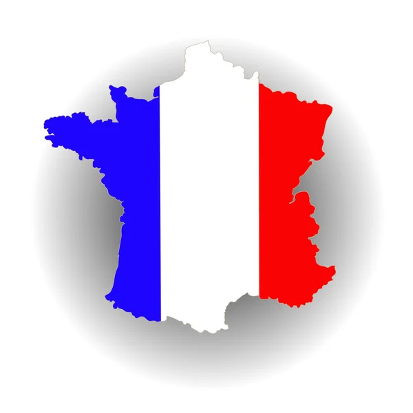 Mapa de Francia. — Vector de stock