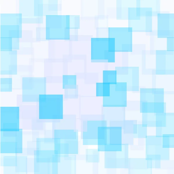 Abstrakte azurblaue Quadrate Hintergrund — Stockvektor