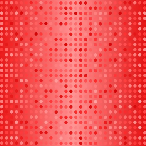 Punkte auf rotem Hintergrund. Halbtonbeschaffenheit. — Stockvektor