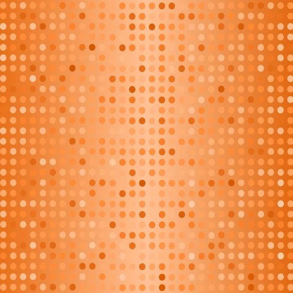 Patrón de medias tintas. Puntos sobre fondo naranja . — Archivo Imágenes Vectoriales