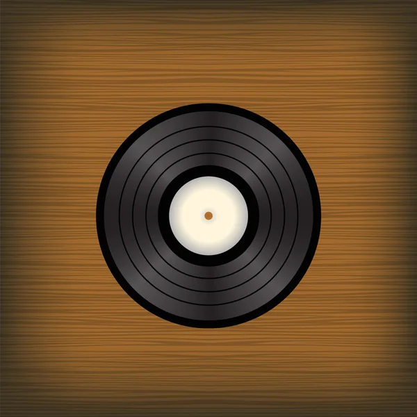 Oude vinyl schijf — Stockvector