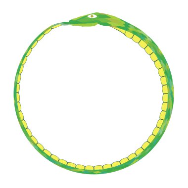 Green Snake Isolated clipart
