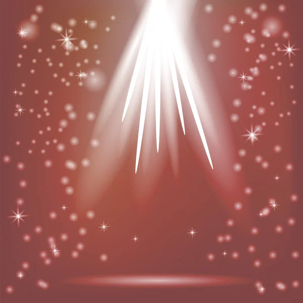 Rode stralen van magische verlichting — Stockvector
