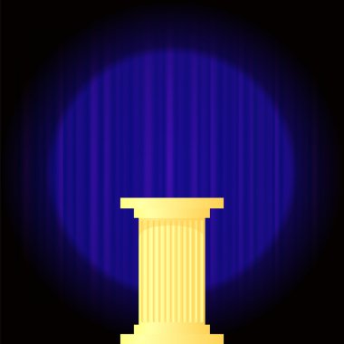 Sarı mermer Yunan sütun