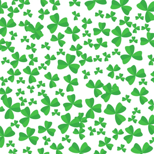 Gröna Cartoon Clover blad — Stock vektor