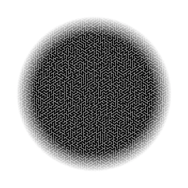 Mörk cirkel barn labyrinten — Stock vektor