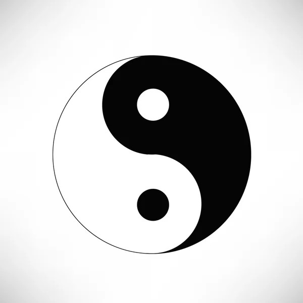 Yin Yang simbol — Vector de stoc