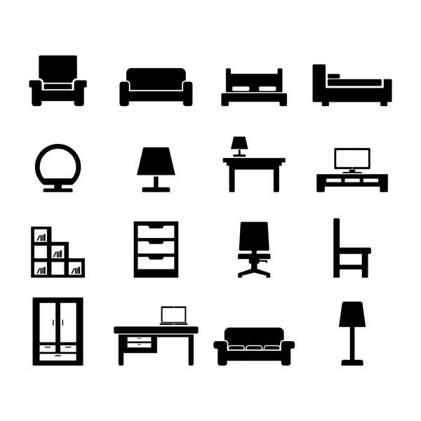 Meubilair pictogram — Stockvector