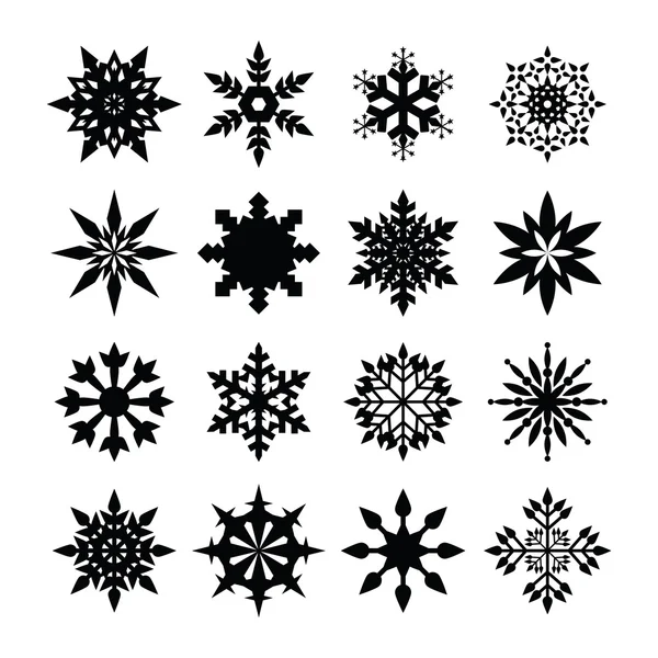 Sneeuwvlokken pictogram — Stockvector