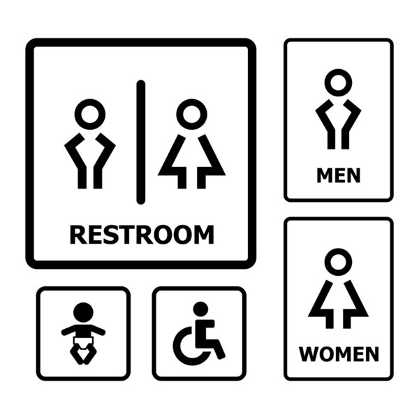 Restroom sign