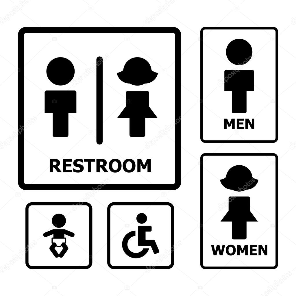 Restroom sign