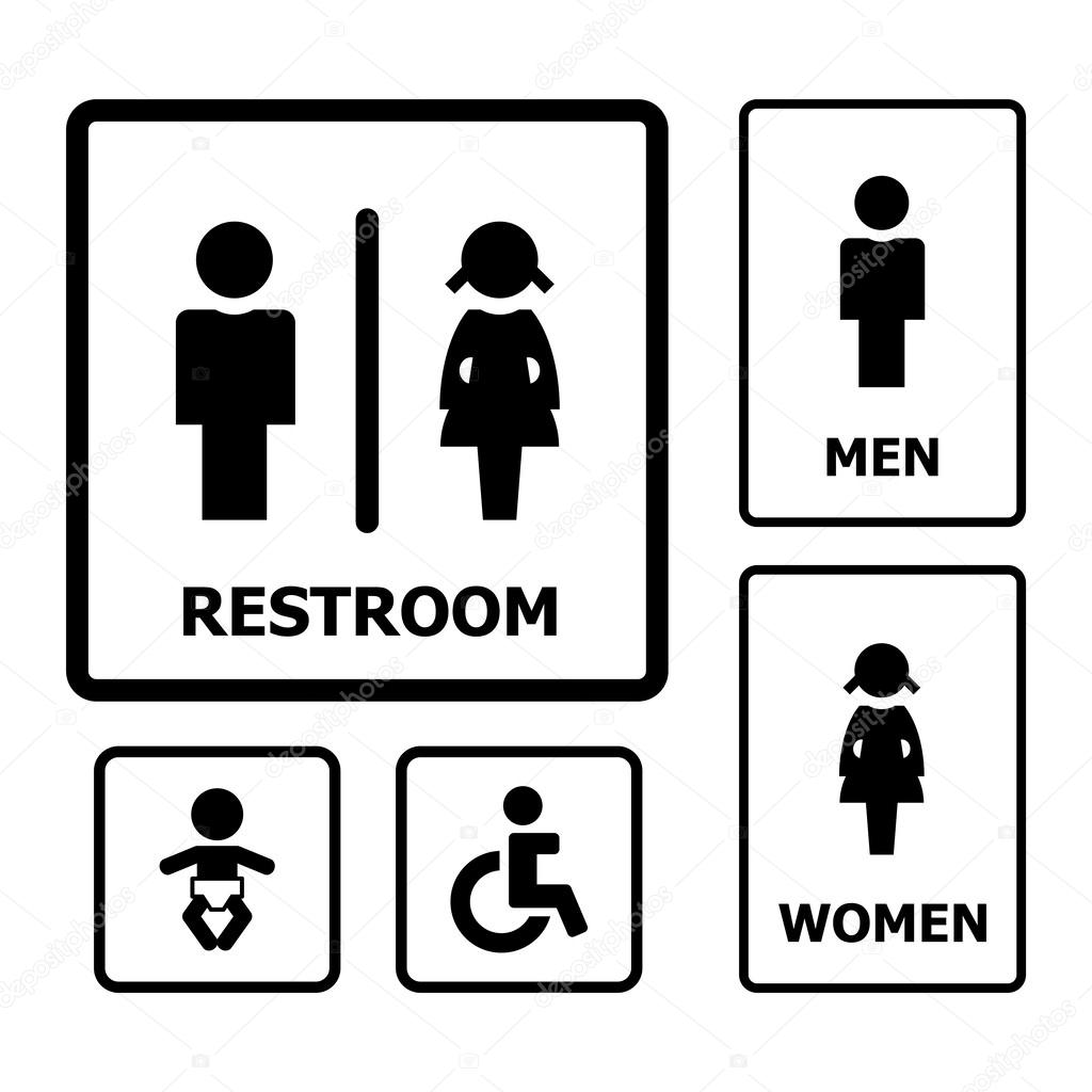 Restroom sign