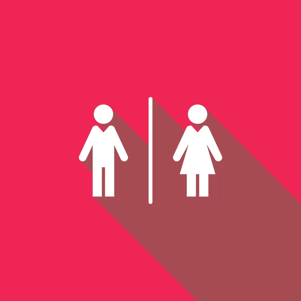 Panneau des toilettes — Image vectorielle