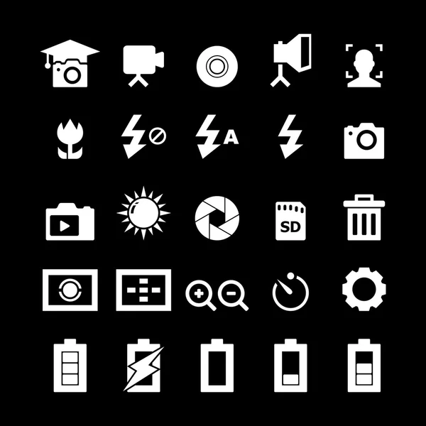 Fotografie pictogram — Stockvector