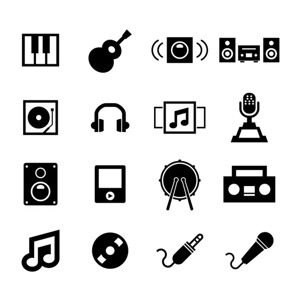 Icono de música — Vector de stock