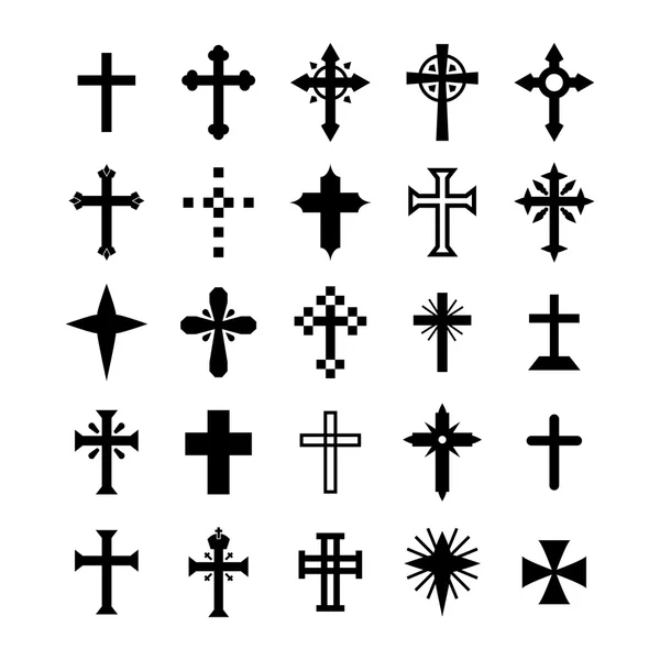 Croix chrétienne — Image vectorielle