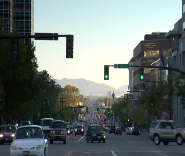 Statliga Street i Salt Lake City — Stockvideo